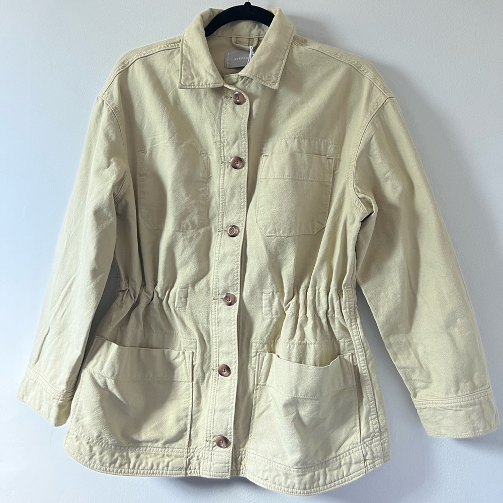 Everlane The Cinchable Chore Jacket in Sage